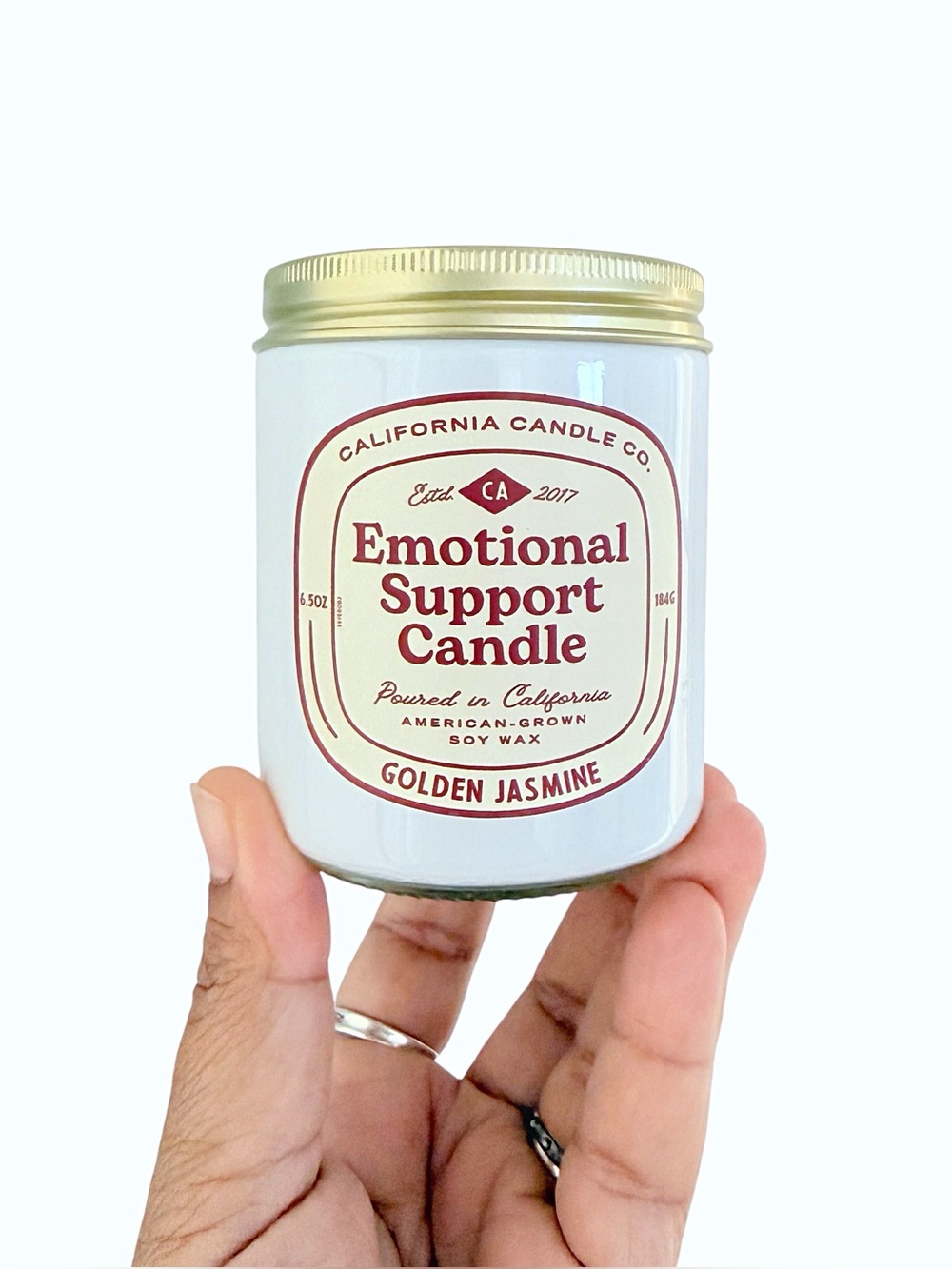 Leoben Company Emotional Support Candle Golden Jasmine Scented Candle